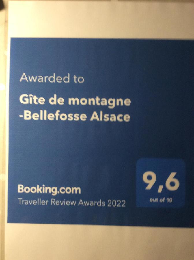Gite De Montagne -Bellefosse Alsace Exterior foto